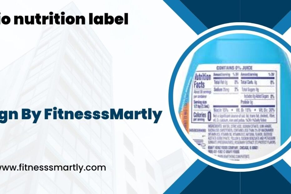 mio nutrition label