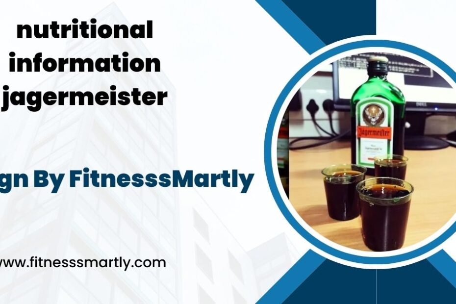 nutritional information jagermeister